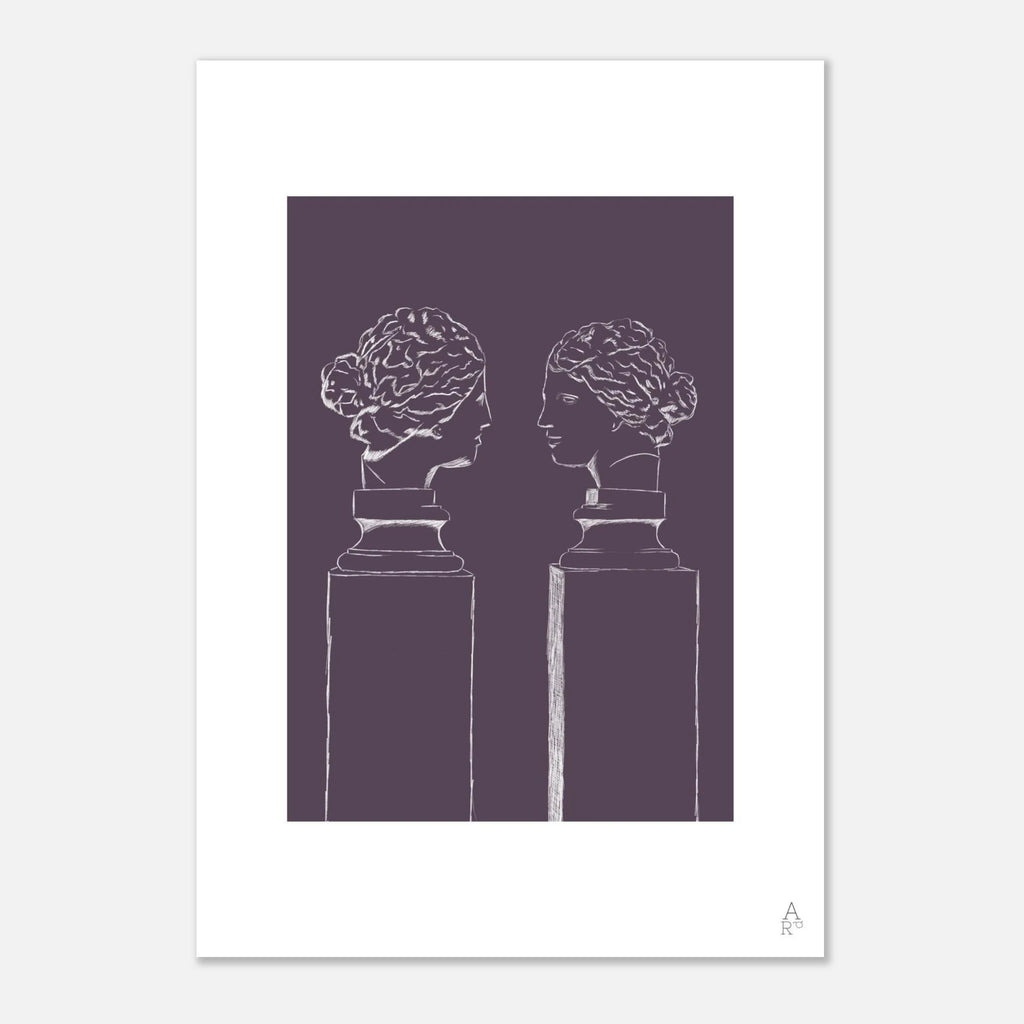 Illustration elegante inspiree de l art grec et romain.