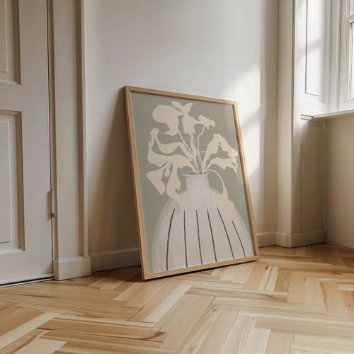Composition florale, affiche illustrée d'Émilie J. Ouellet encadrée – visuel 2