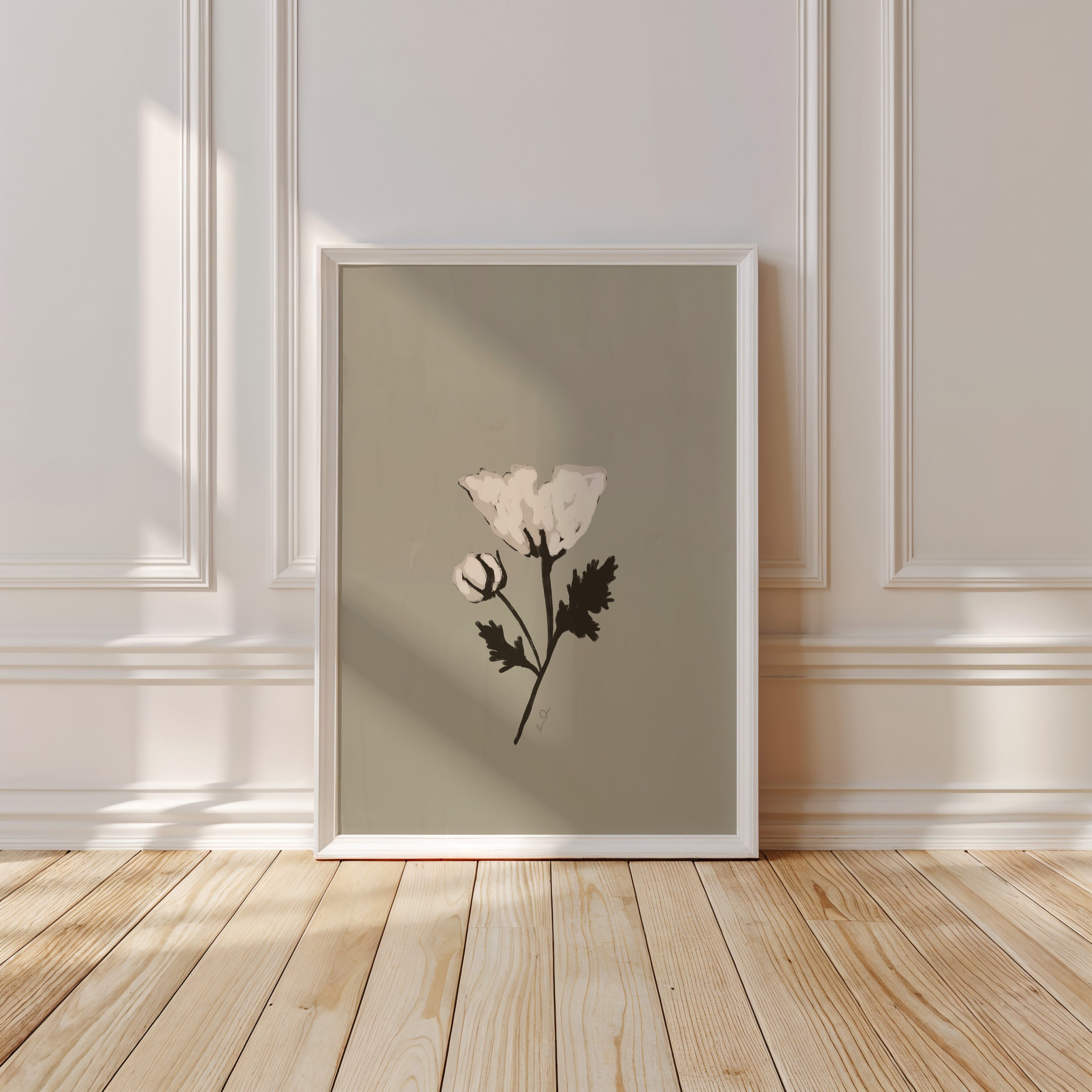 La fleur blanche - Affiche