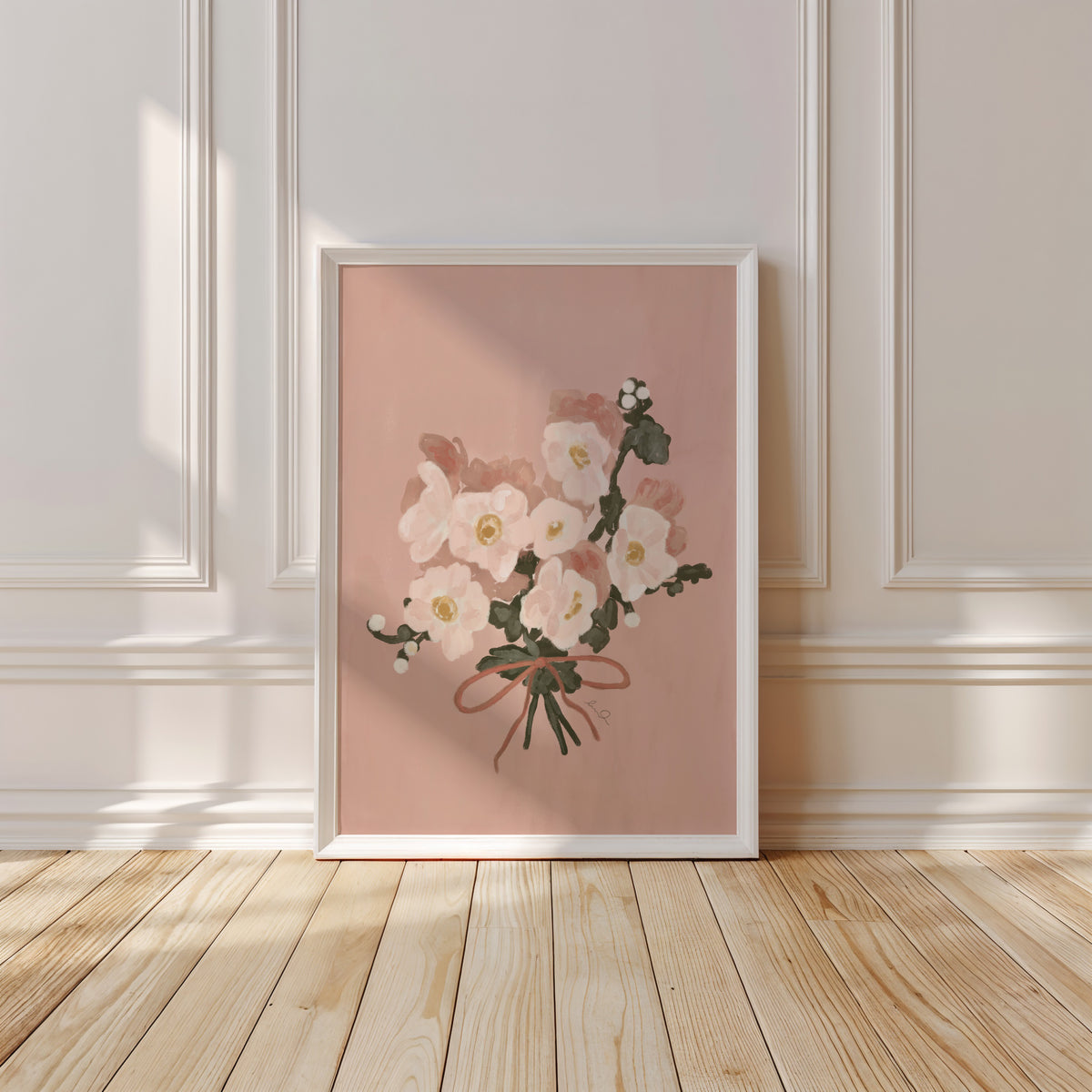 Bouquet de fleur fille - Affiche