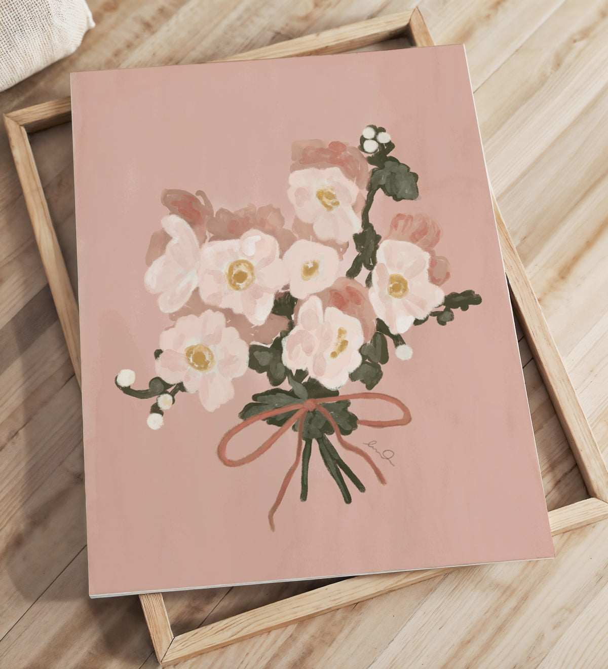 Bouquet de fleur fille - Affiche