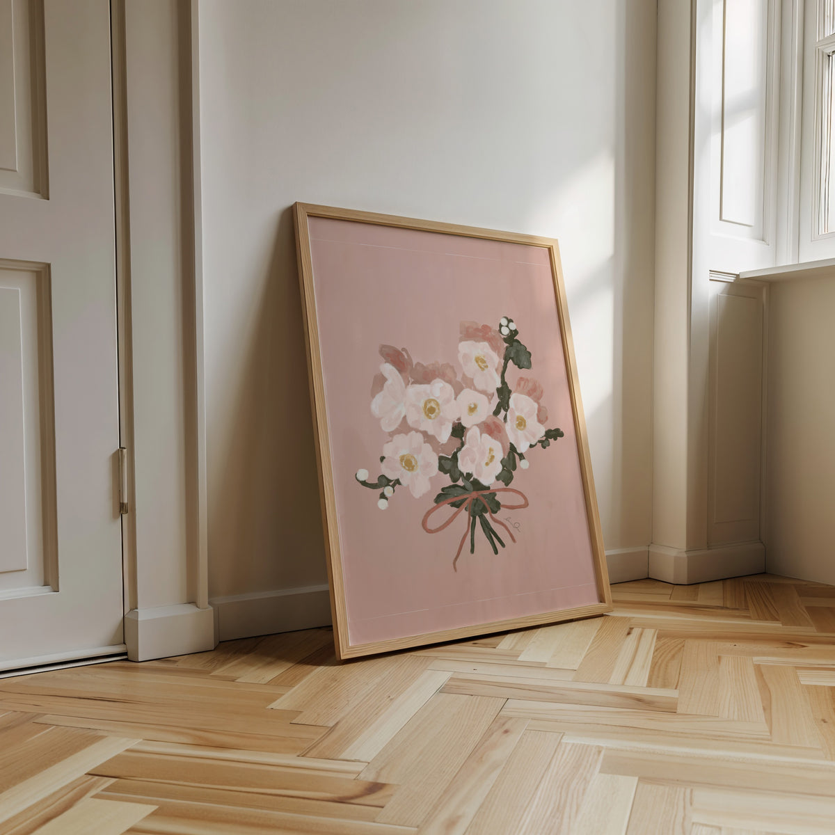 Bouquet de fleur fille - Affiche