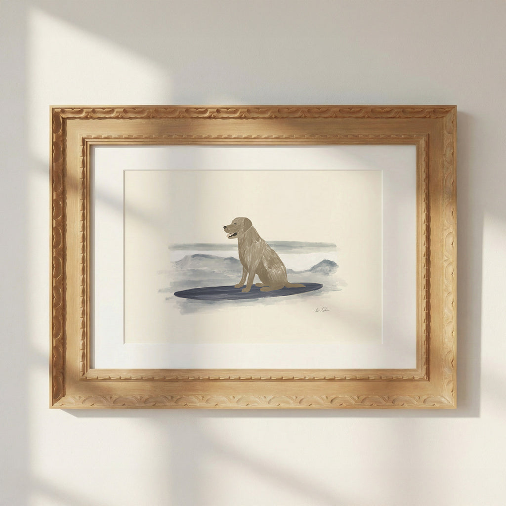 Surfing dog, affiche illustrée d'Émilie J. Ouellet – visuel 4