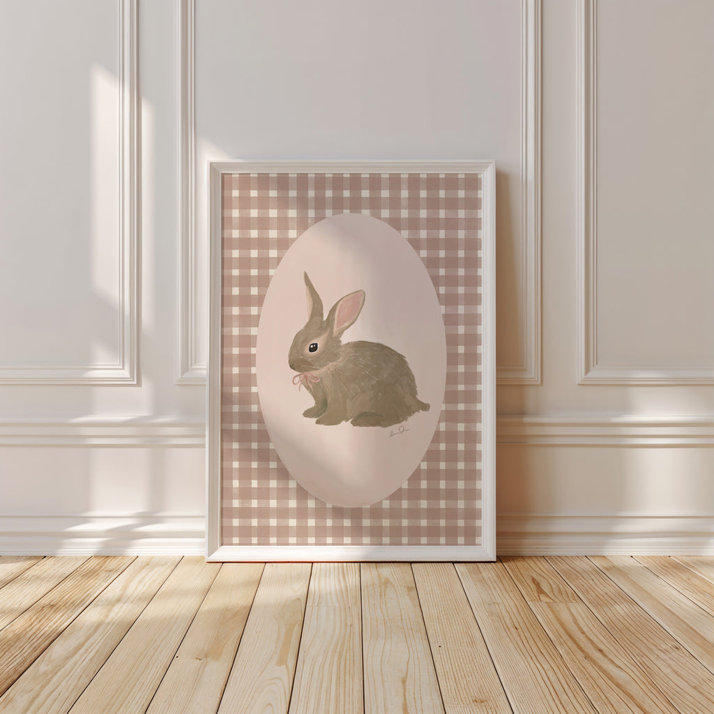 Petit lapin rose, affiche illustrée d'Émilie J. Ouellet – visuel 3