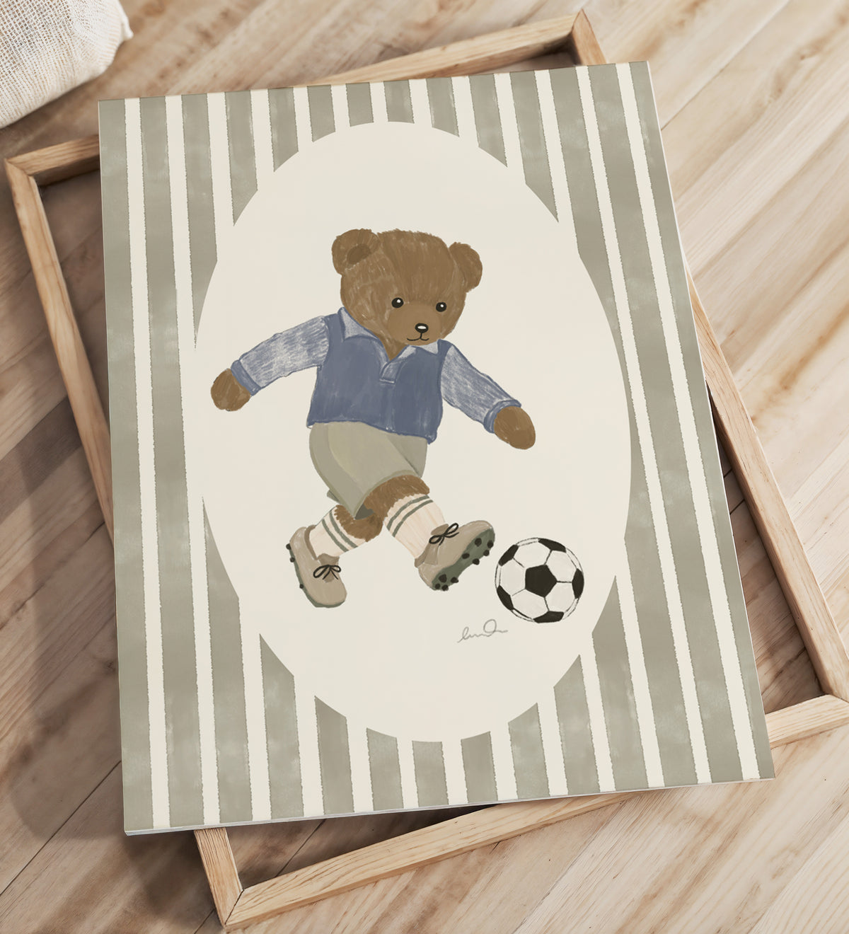 L'ourson joueur de soccer - Affiche