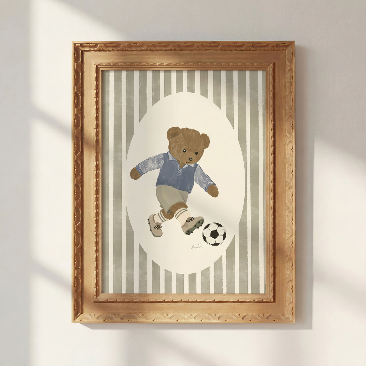 L'ourson joueur de soccer - Affiche