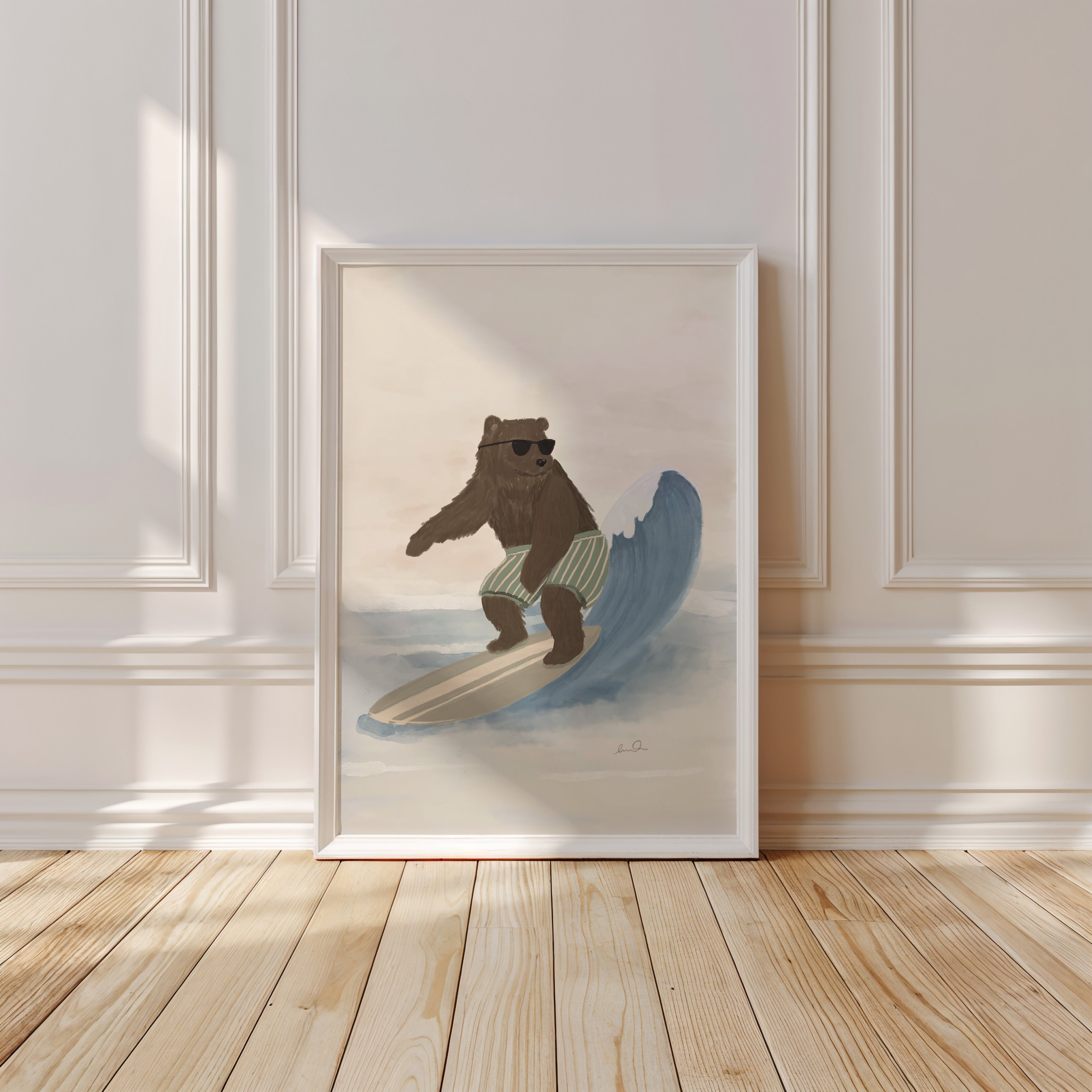 L'ours surfeur - Affiche