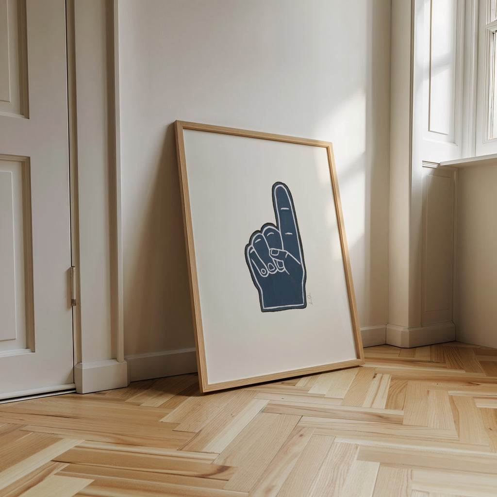 Number one, illustration d'Émilie J. Ouellet – affiche encadrée