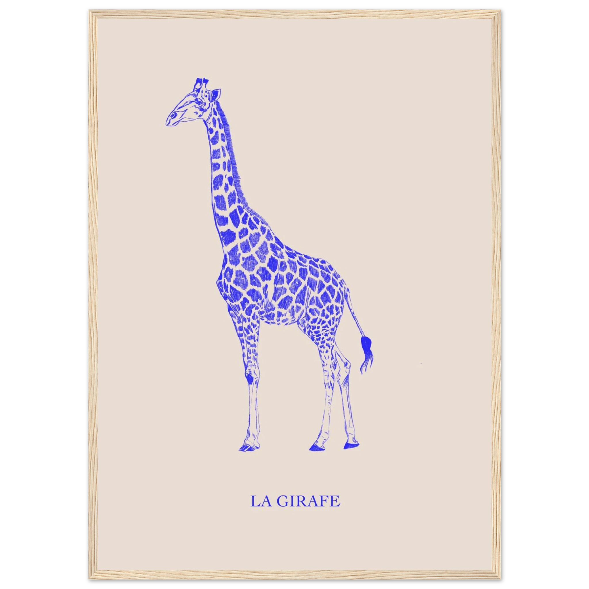 Illustration au crayon douce et moderne pour une decoration murale elegante.