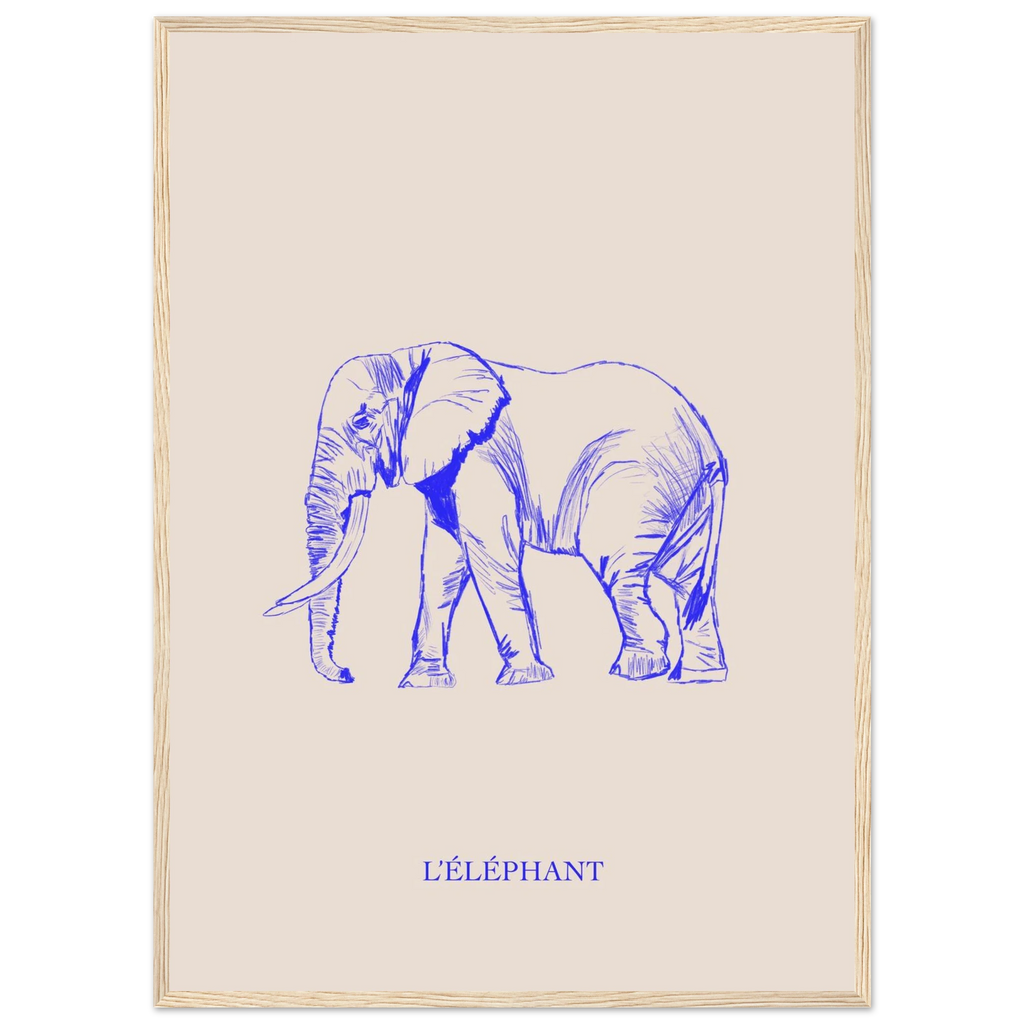 Illustration au crayon douce et moderne, idéale pour une chambre bébé élégante.