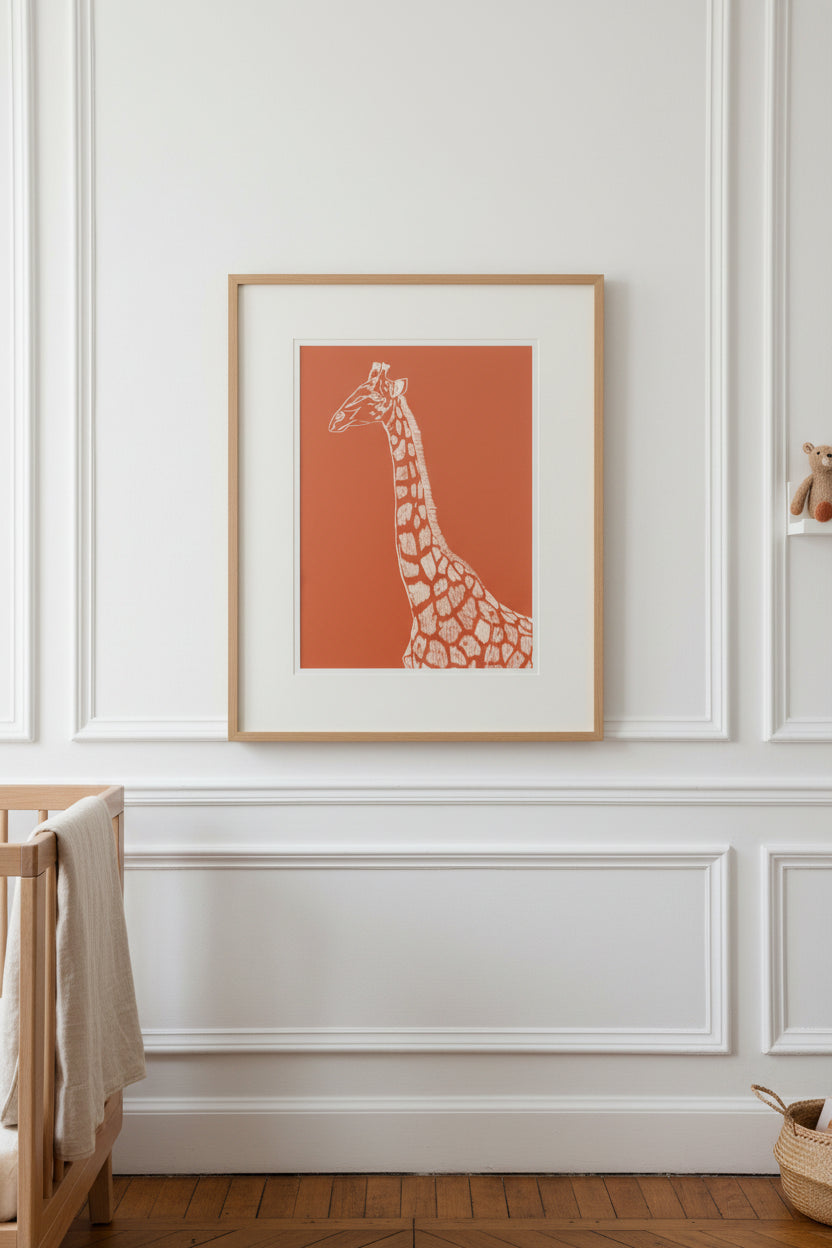 Univers animalier chaleureux pour chambre d’enfant ou salle de jeux.