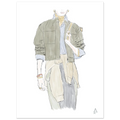 Fashion show N°2—Illustration à l'aquarelle, parfaite pour sublimer votre intérieur