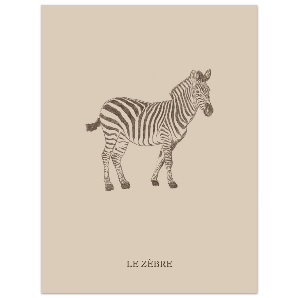 Illustration poétique et douce signée Aude de Riberolles, idéale pour une chambre bébé ou enfant.