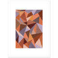 Affiche d’art mural patchwork N°4, illustration à la craie d'art réalisée en France — idéale pour sublimer votre intérieur et magnifier votre décoration d'intérieur. 