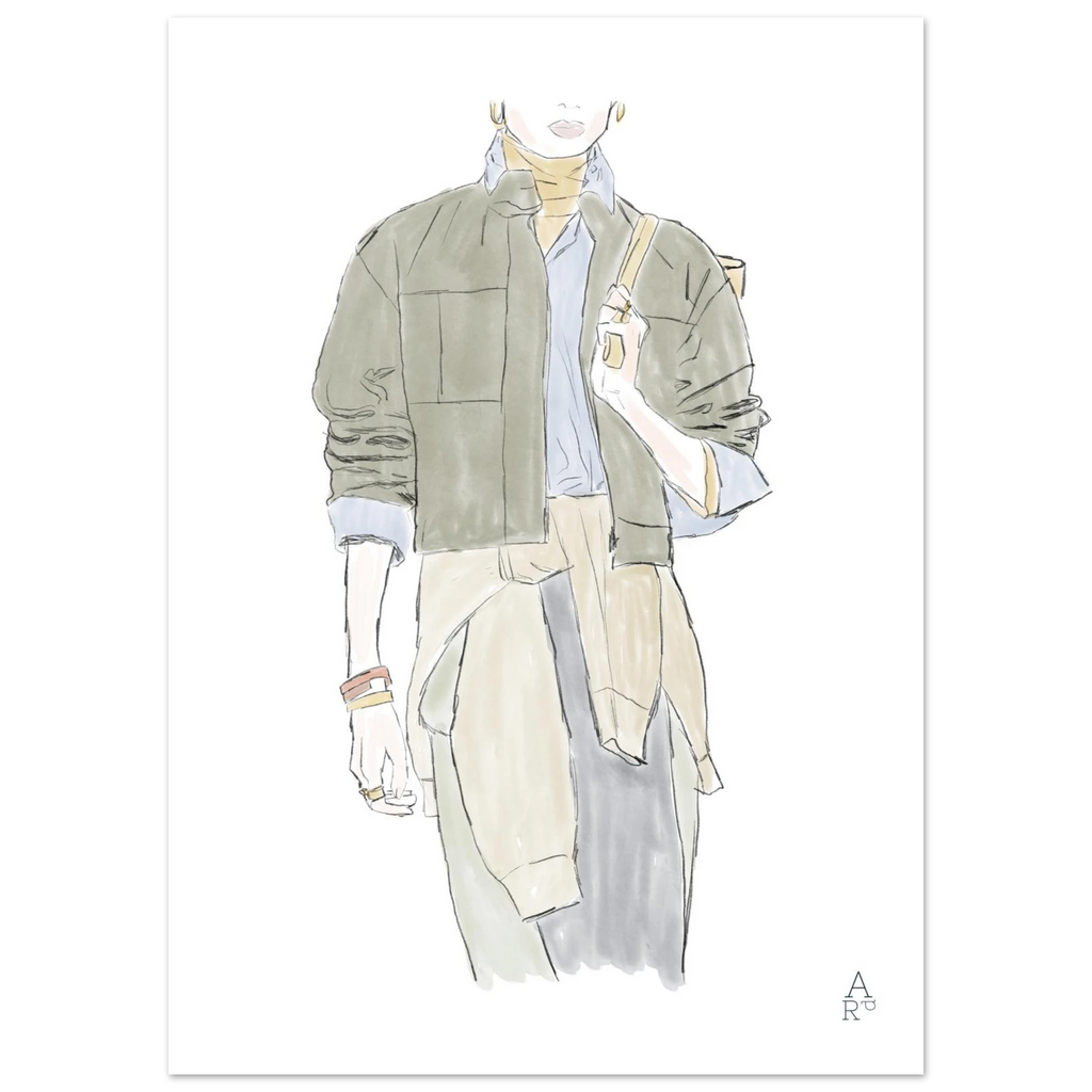 Fashion show N°2—Illustration à l'aquarelle, parfaite pour sublimer votre intérieur