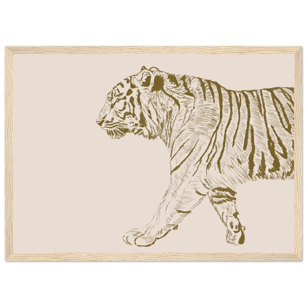 Illustration raffinée au crayon avec finition haut de gamme et élégante.