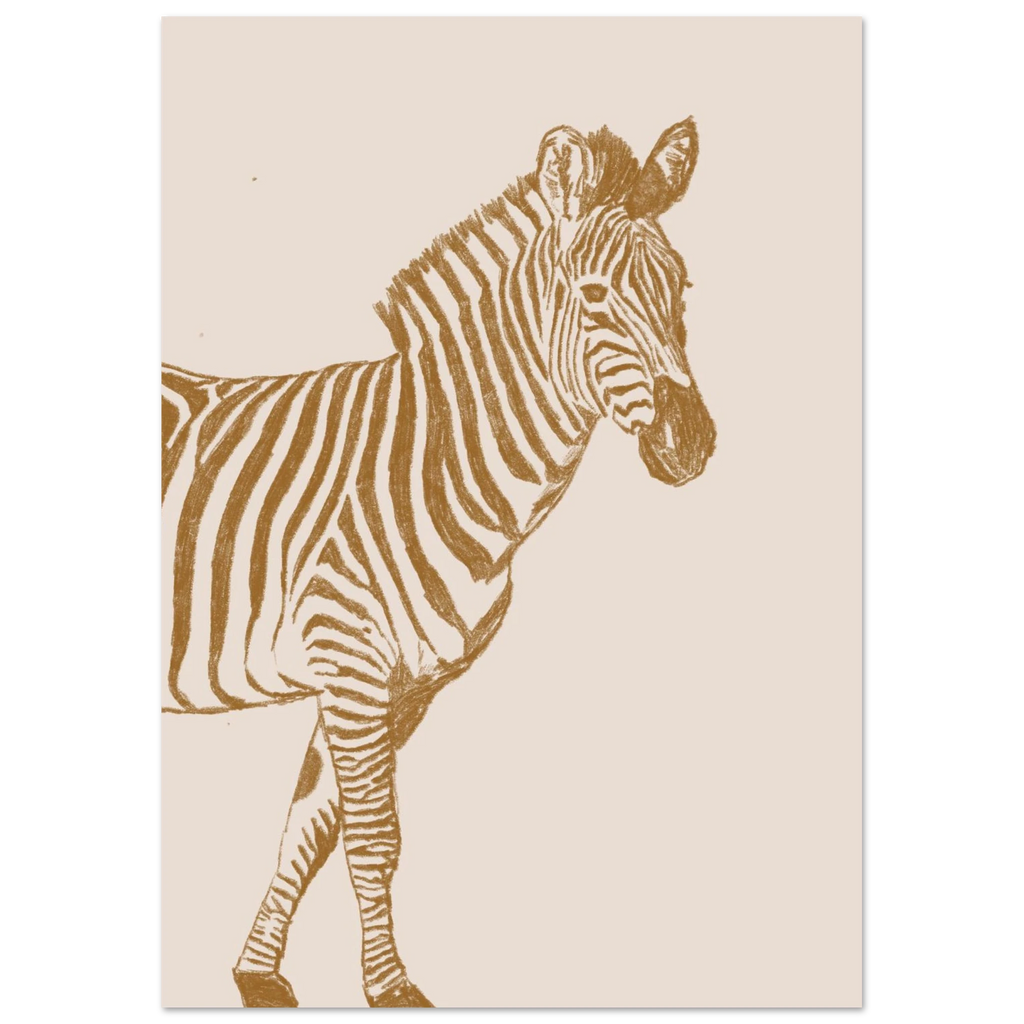Affiche sur papier mat premium au style tendre et intemporel.