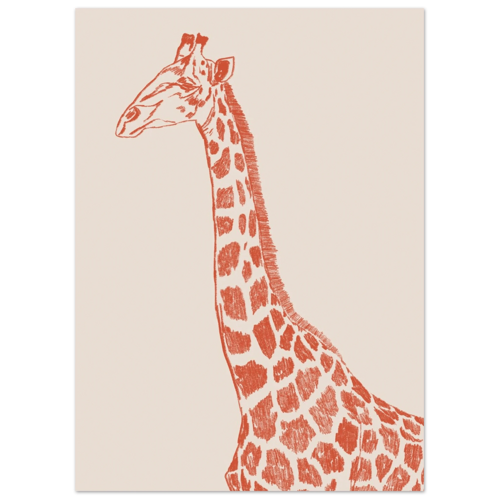Affiche papier mat premium au style tendre et intemporel.