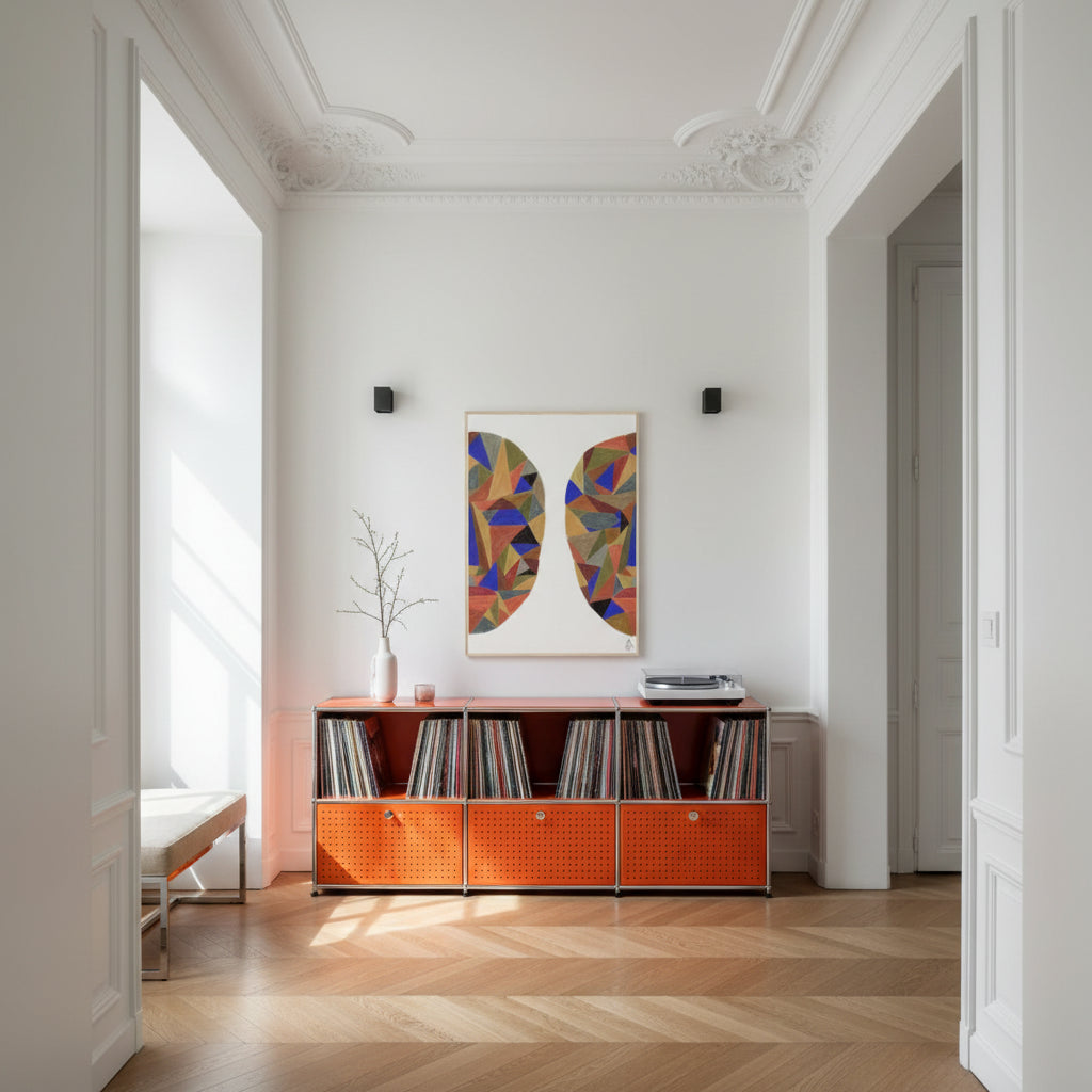 Double face Patchwork N°2 — Œuvre originale à la craie d’art

par Aude de Riberolles

L'illustration se distingue par un jeu vibrant de couleurs, de formes géométriques et de superpositions, donnant naissance à une composition dynamique et expressive. Disponible en plusieurs formats, elle s’accorde harmonieusement avec les deux autres créations de la collection Patchwork N°1. Idéale pour sublimer un salon, une salle de réception, une chambre, un couloir ou un bureau, cette œuvre s’adapte parfaitement à tout