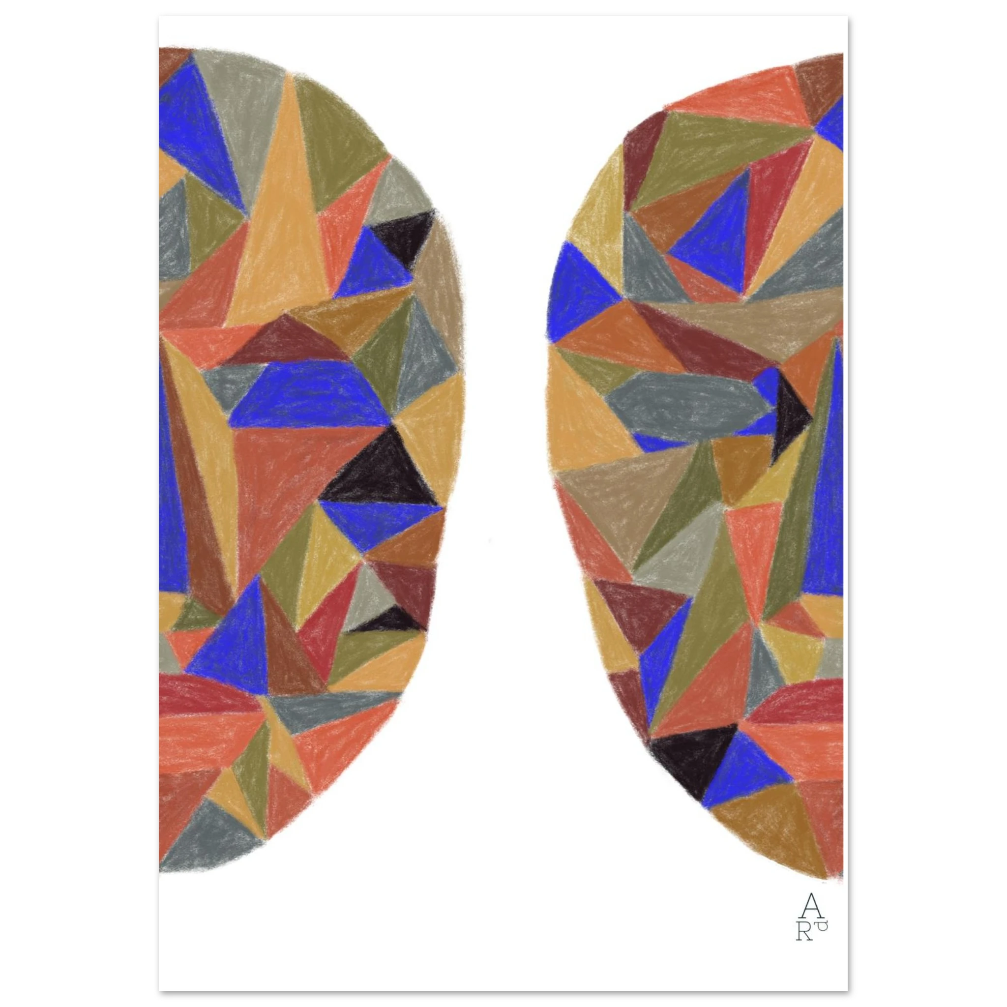 Double face patchwork N°1 est une illustration originale réalisée à la craie d’art

par Aude de Riberolles.


Elle se distingue par un jeu vibrant de couleurs, de formes géométriques et de superpositions, donnant naissance à une composition dynamique et expressive. Disponible en plusieurs formats, elle s’accorde harmonieusement avec les deux autres créations de la collection Patchwork N°1. Idéale pour sublimer vos intérieurs.