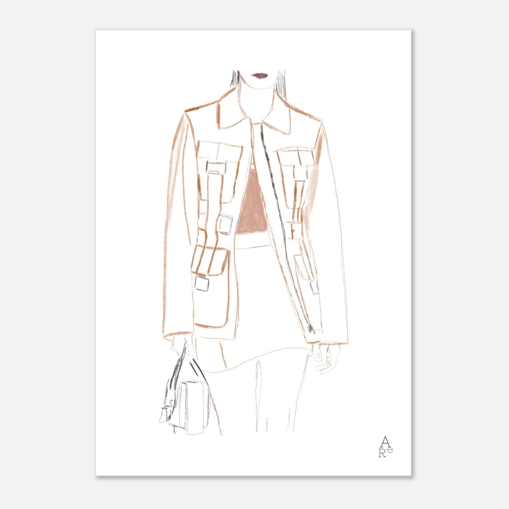 Fashion show N°1 — Illustration originale

par Aude de Riberolles

Illustration représentant une silhouette féminine dans l’esprit d’un défilé. Le trait fin, élégant et minimaliste met en valeur la verticalité et le mouvement du modèle. L’ensemble compose une œuvre contemporaine, raffinée et pleine de caractère — parfaite pour décorer vos murs et apporter une note artistique et mode à votre intérieur.