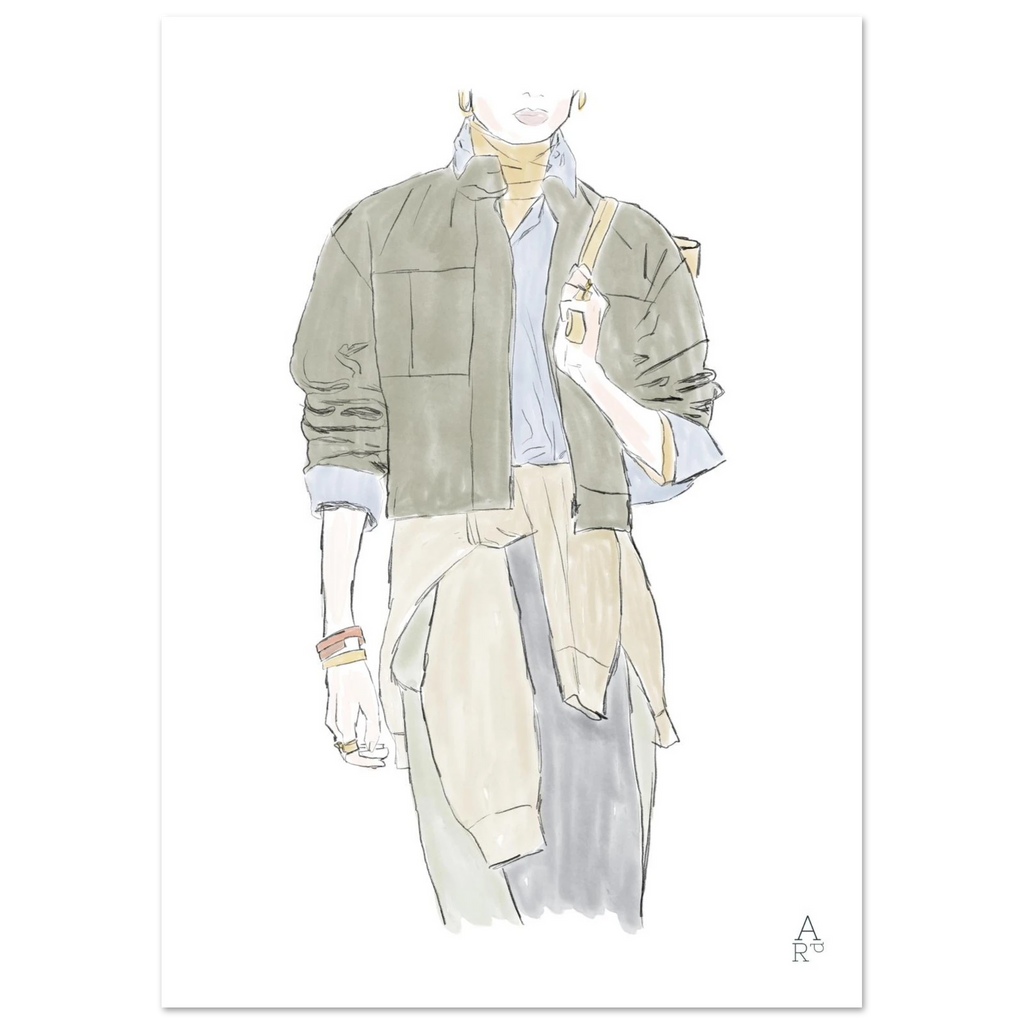 Fashion show N°2—Illustration à l'aquarelle, parfaite pour sublimer votre intérieur