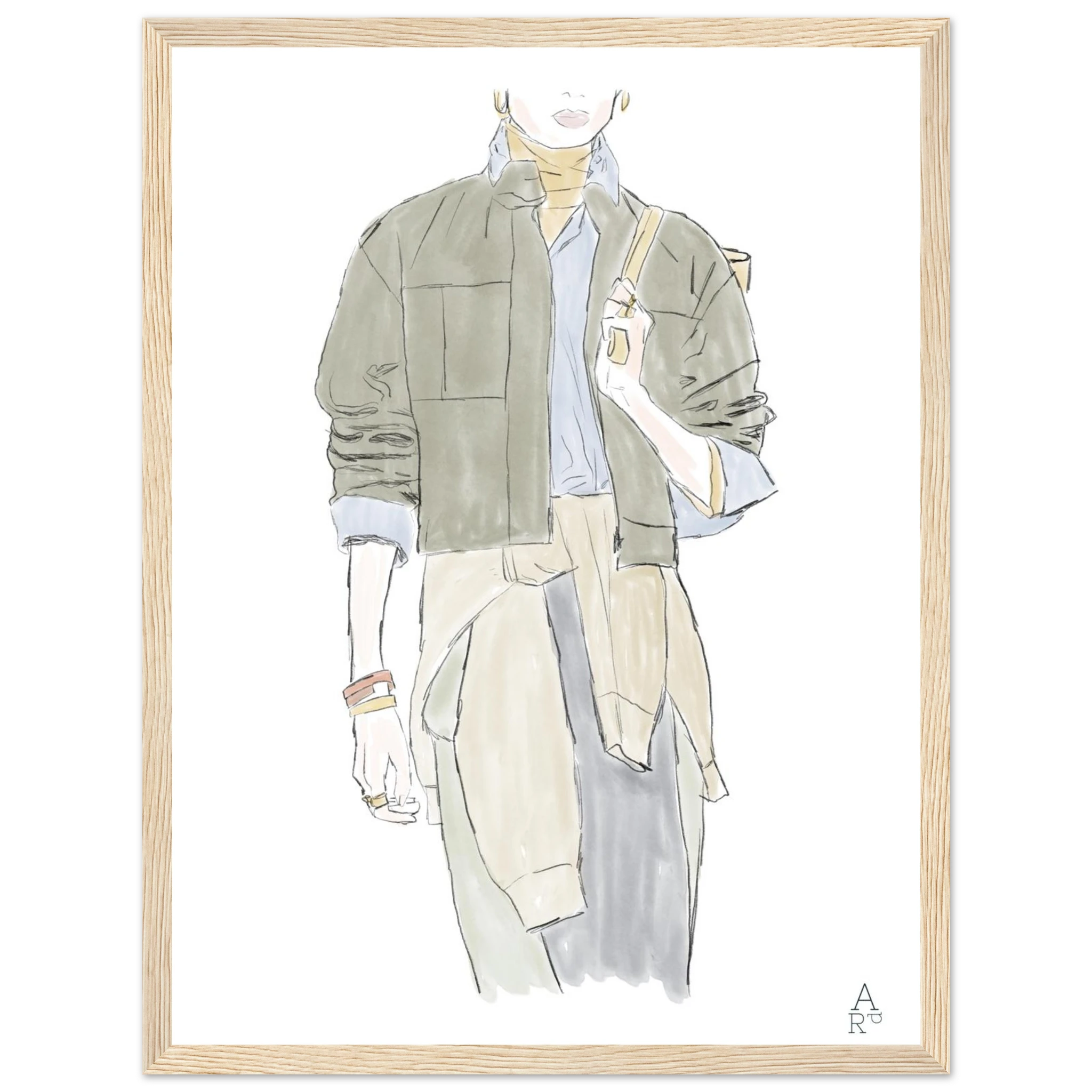 Fashion show N°2 — Illustration originale à l'aquarelle, parfaite pour sublimer vos intérieur