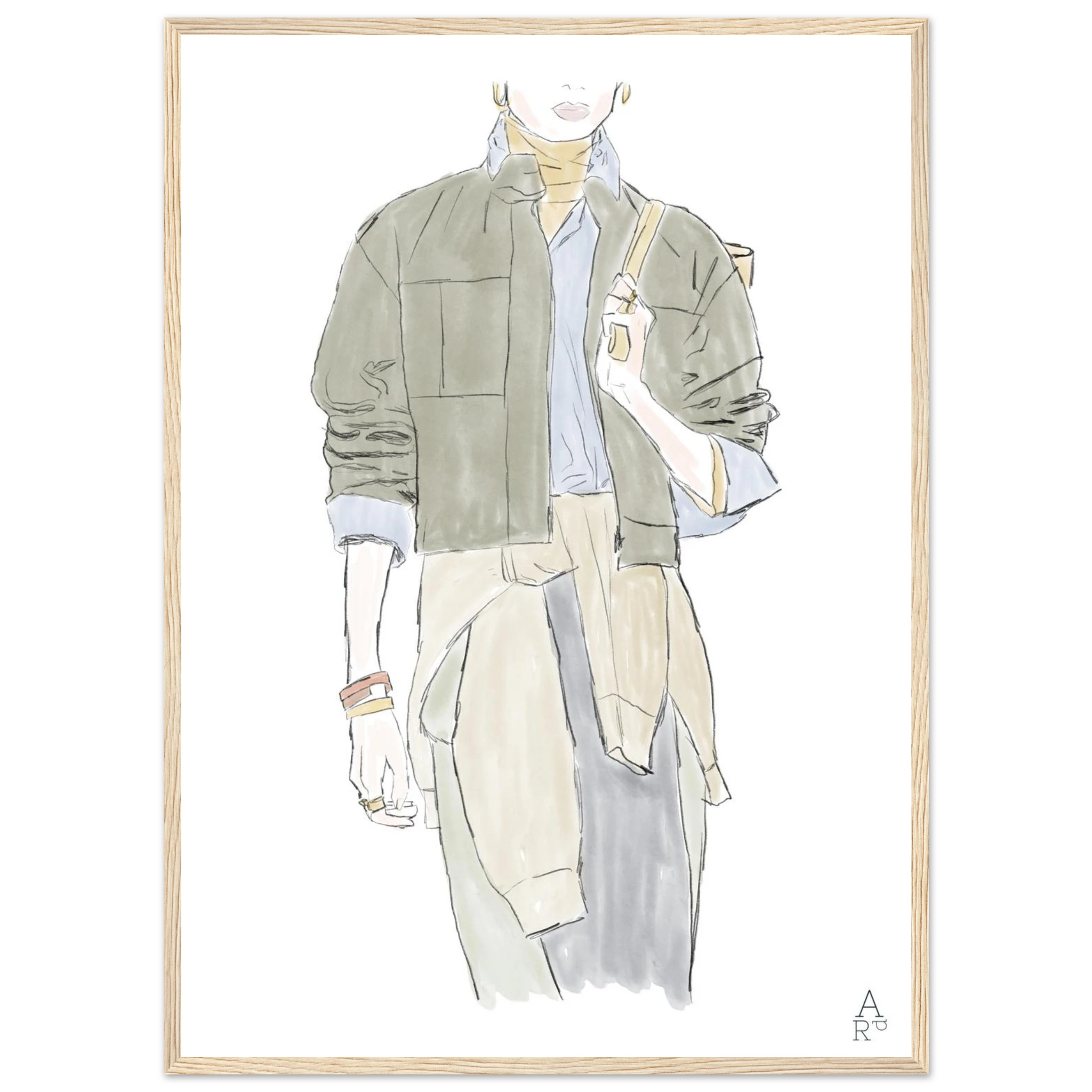 Fashion show N°2 — Illustration originale à l'aquarelle, parfaite pour sublimer vos intérieur