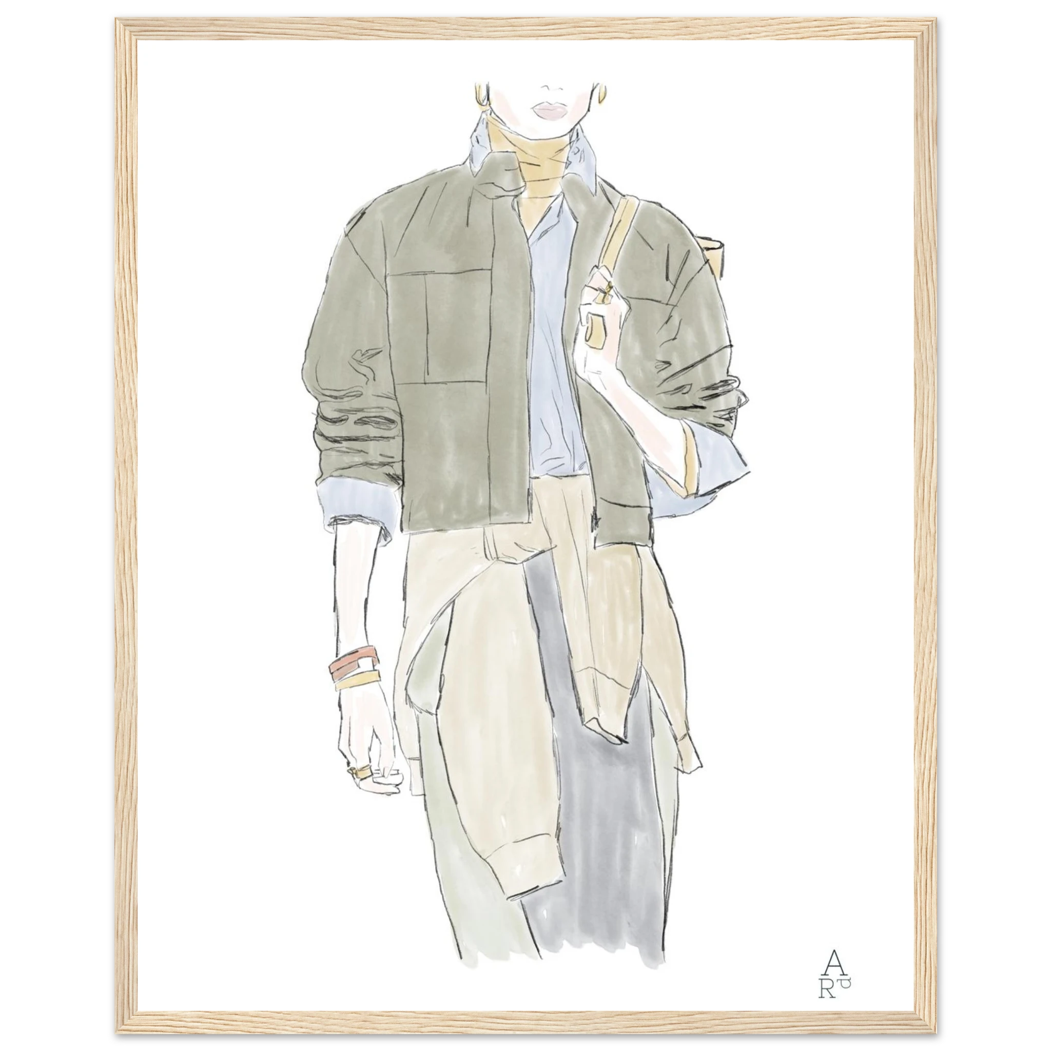 Fashion show N°2 — Illustration originale à l'aquarelle, parfaite pour sublimer vos intérieur