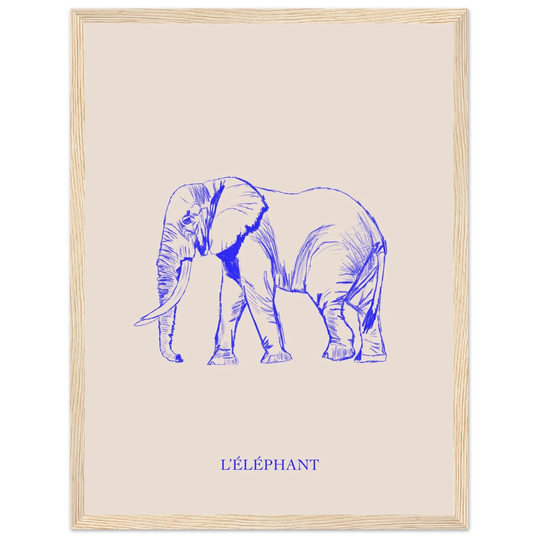 Oeuvre originale signee Aude de Riberolles, douce et expressive.