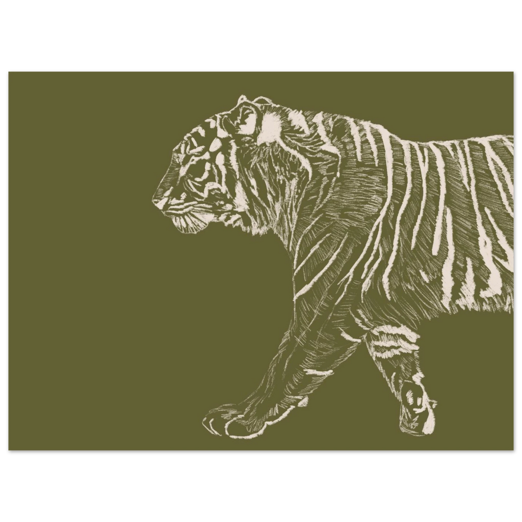Affiche nature et animaux signée Aude de Riberolles. Une décoration murale élégante pour chambre d’enfant ou salon contemporain.
