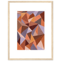 Affiche encadrée d’art mural patchwork N°4, illustration à la craie d'art réalisée en France — idéale pour sublimer votre intérieur et magnifier votre décoration d'intérieur. 