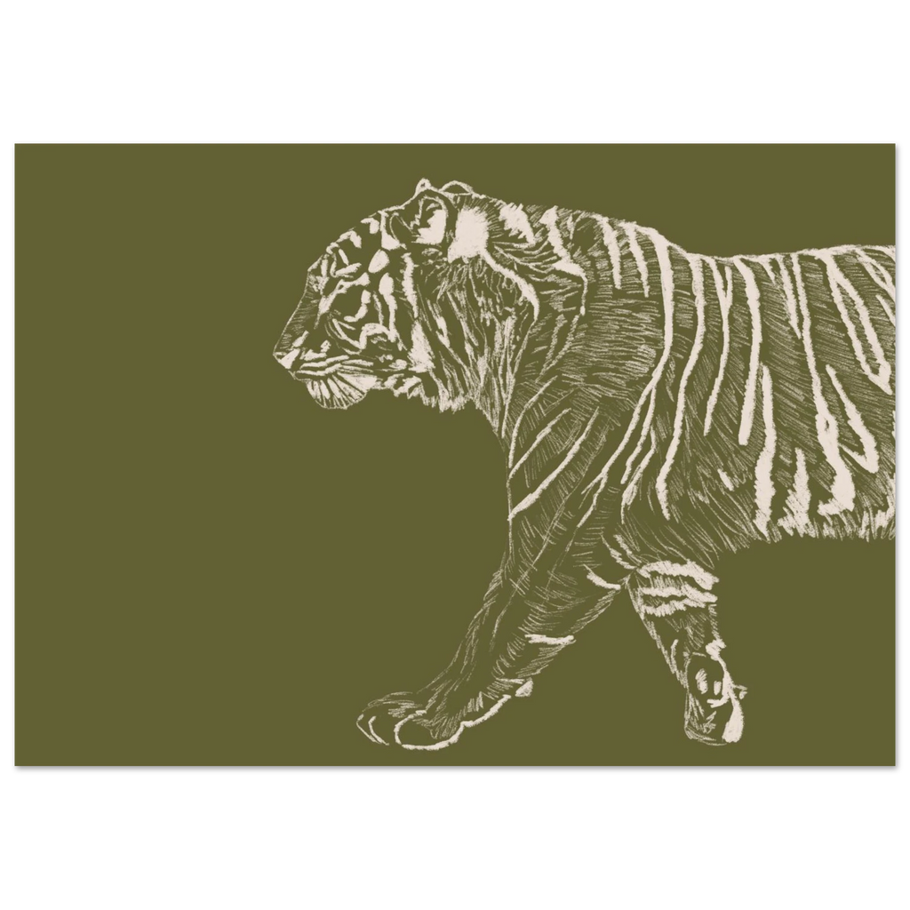 Affiche animalière au trait fin et texturé, idéale pour une décoration murale raffinée. Parfaite pour chambre bébé, enfant ou intérieur bohème.