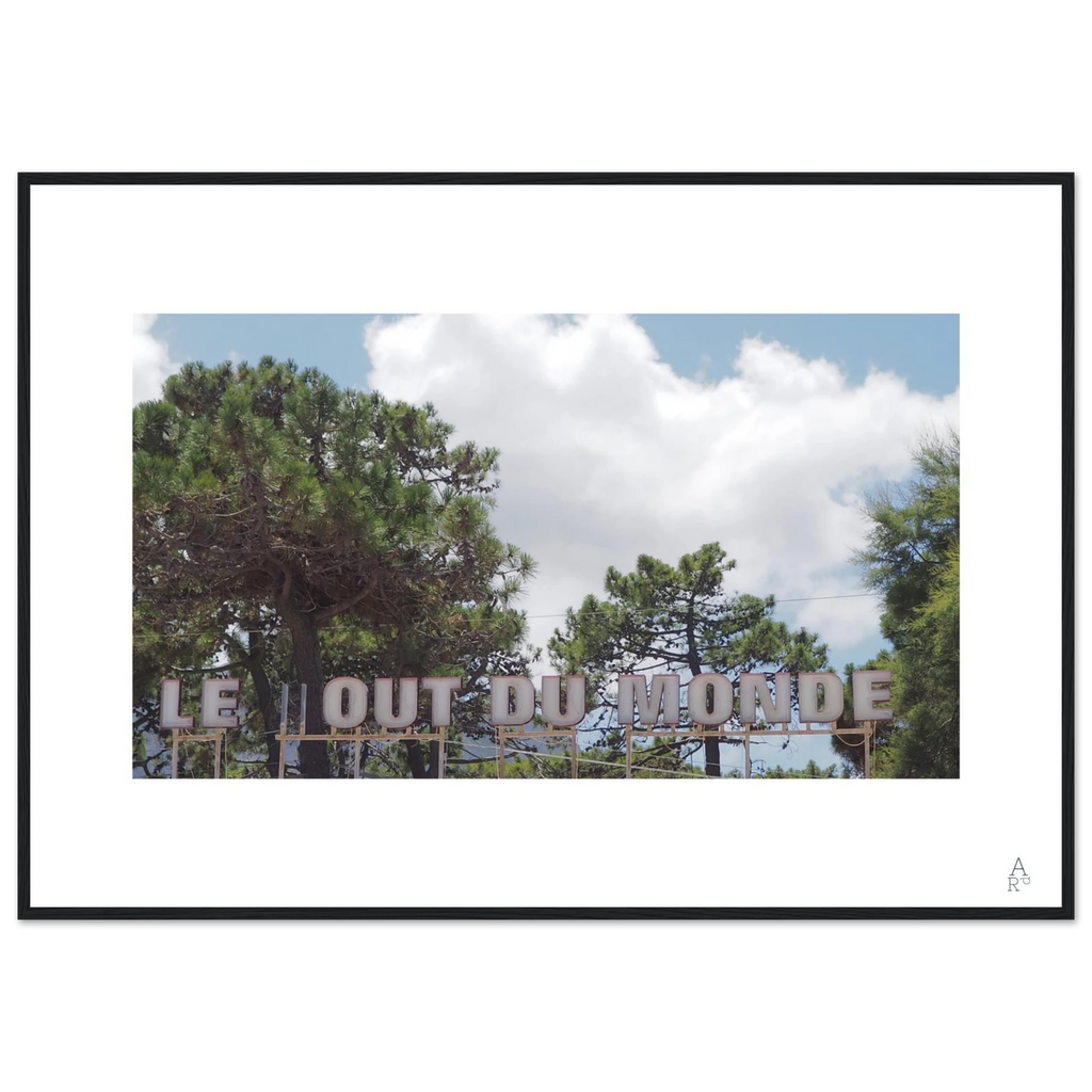 Photo "Le bout du monde" - encadrée (bois clair ou noir).