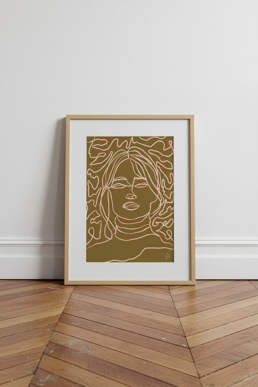 Portrait d’une fille kaki - illustration originale

par Aude de Riberolles