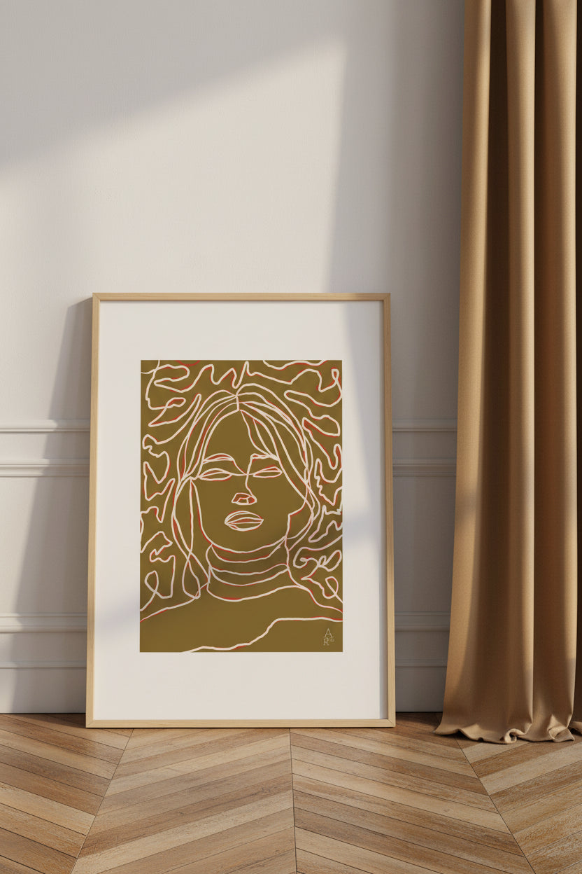 Portrait d’une fille kaki - illustration originale

par Aude de Riberolles