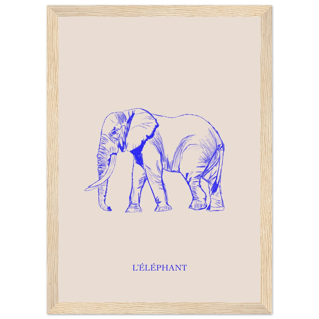 Dessin aux nuances vibrantes imprime sur papier mat premium, pret a accrocher.
