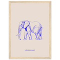Dessin aux nuances vibrantes imprime sur papier mat premium, pret a accrocher.
