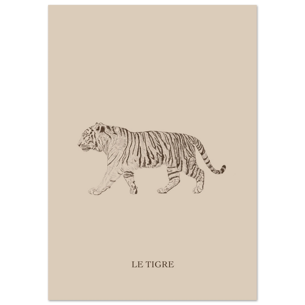 Illustration originale au crayon sur papier mat pour une déco enfant apaisante.