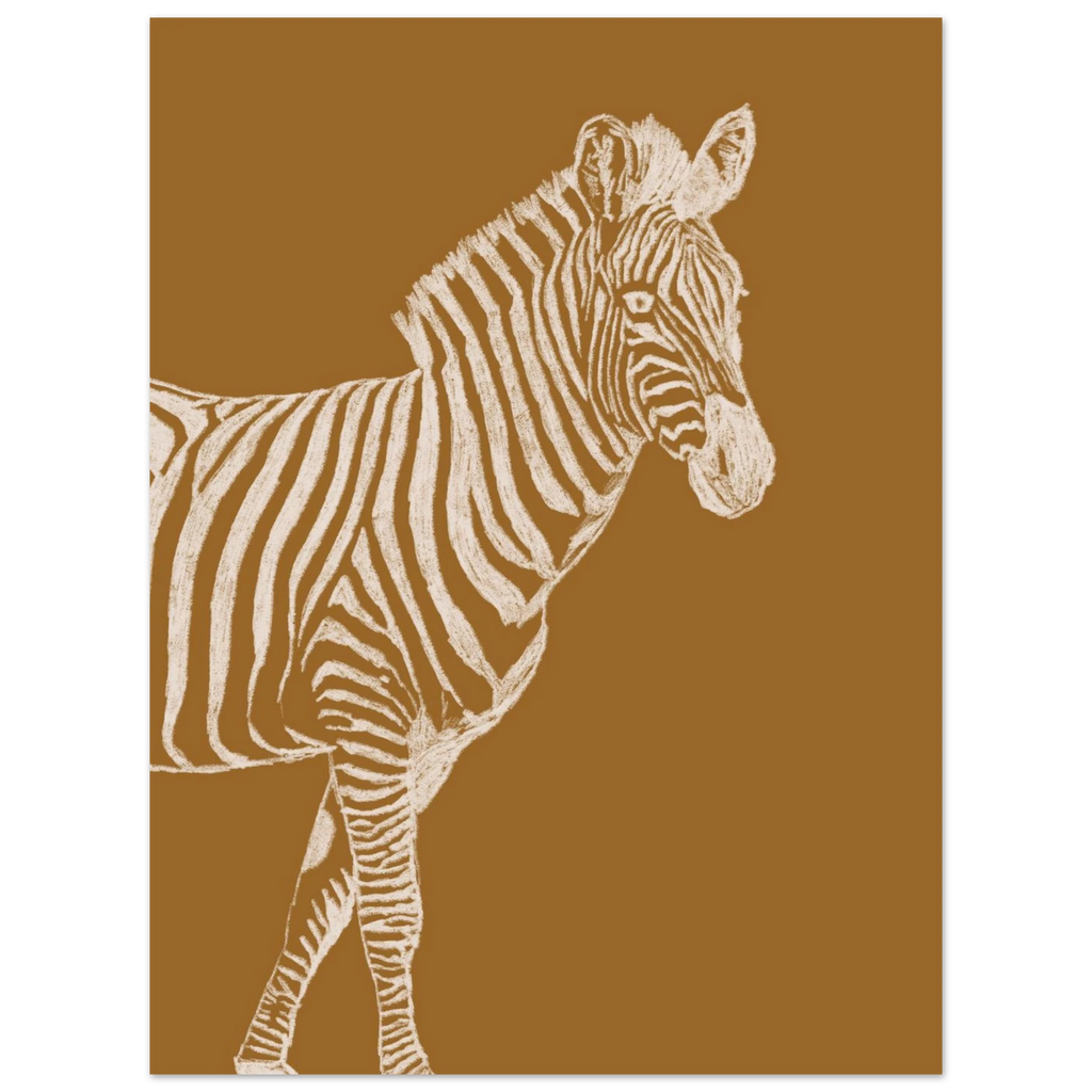 Dessin au crayon aux tons naturels pour une décoration murale élégante.