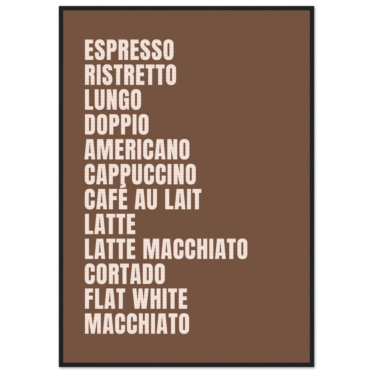 Coffee menu, affiche encadrée – visuel 9, ADR Gallery