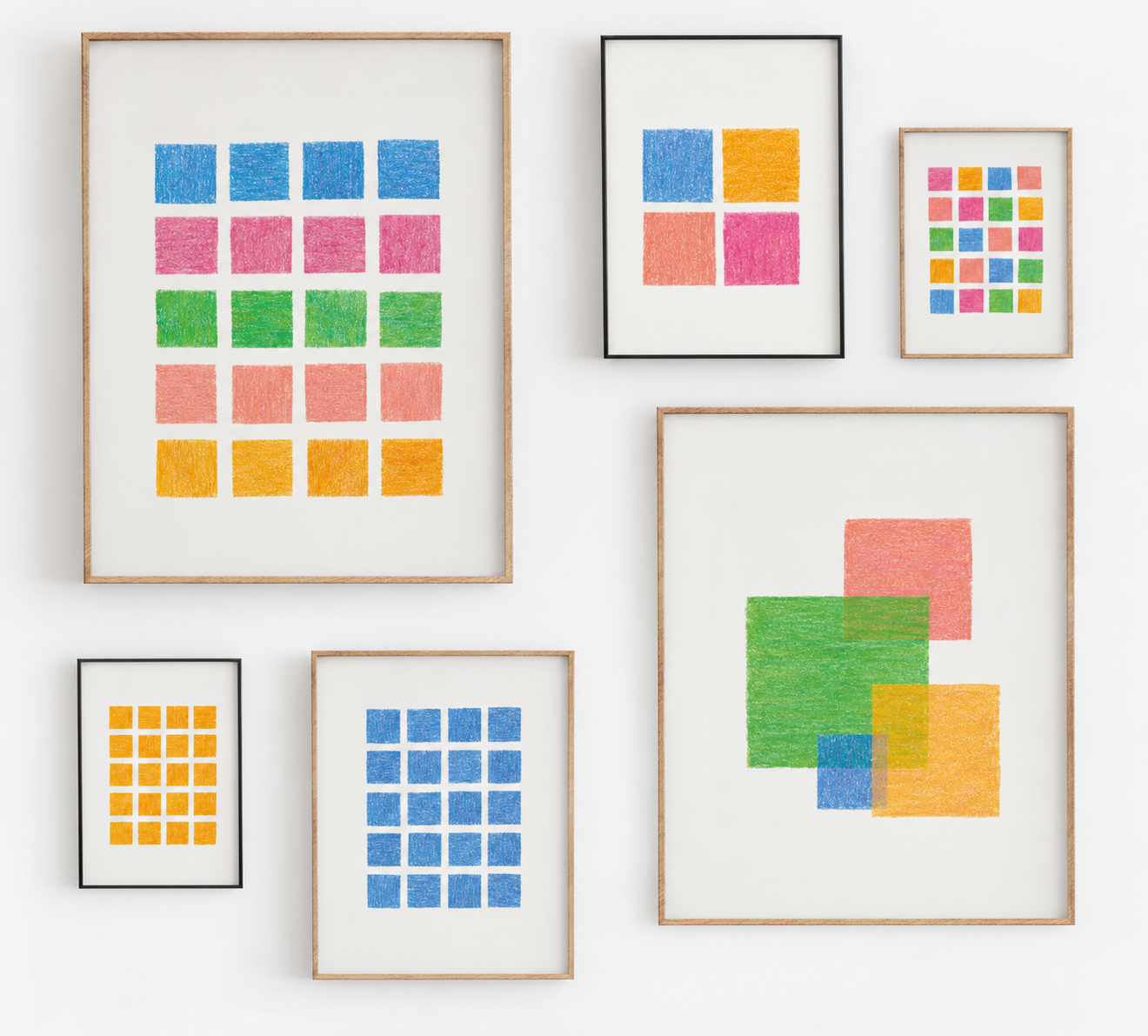 Cube four color - Affiche