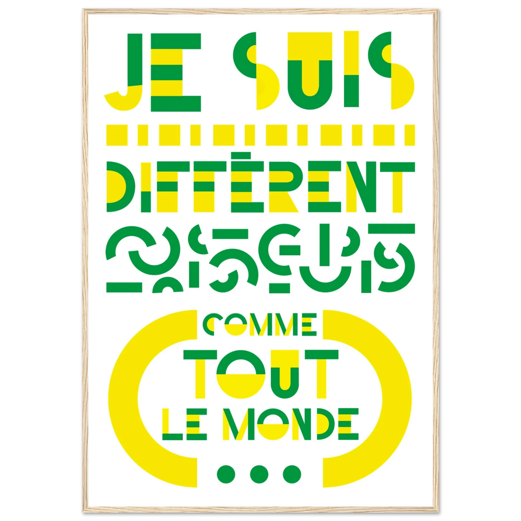 Différent, papier poché de Julie Parmentier encadré – visuel 3