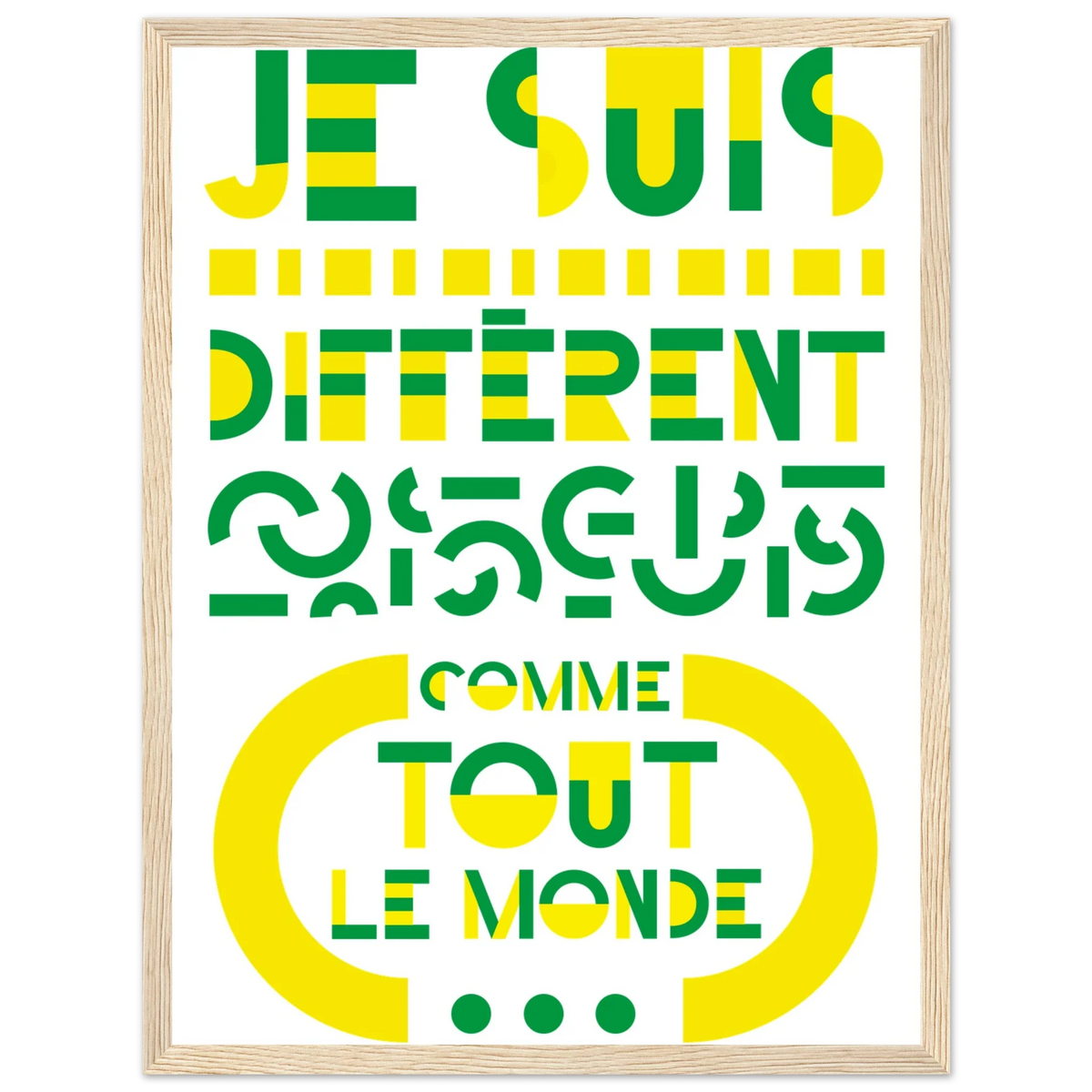Différent, papier poché de Julie Parmentier encadré – visuel 5