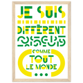 Différent, papier poché de Julie Parmentier encadré – visuel 6