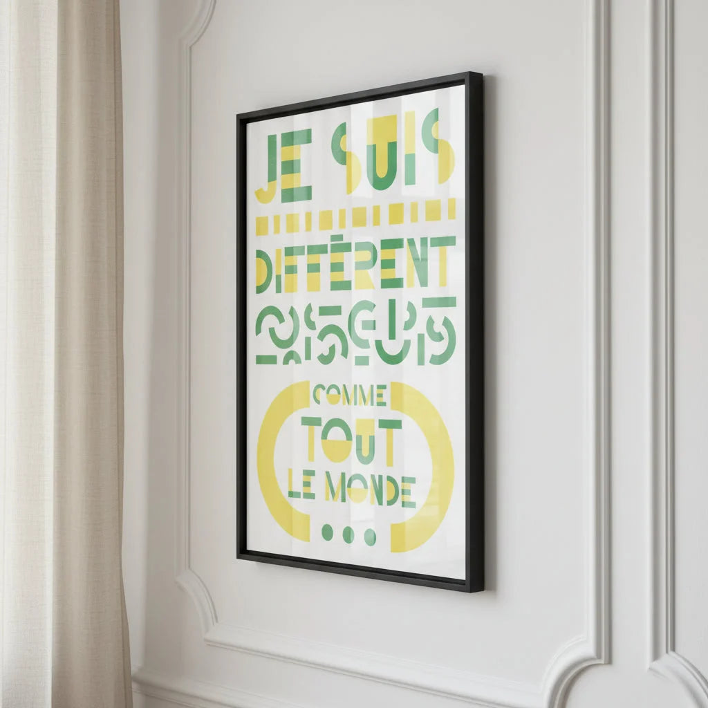 Différent, papier poché de Julie Parmentier encadré – visuel 8
