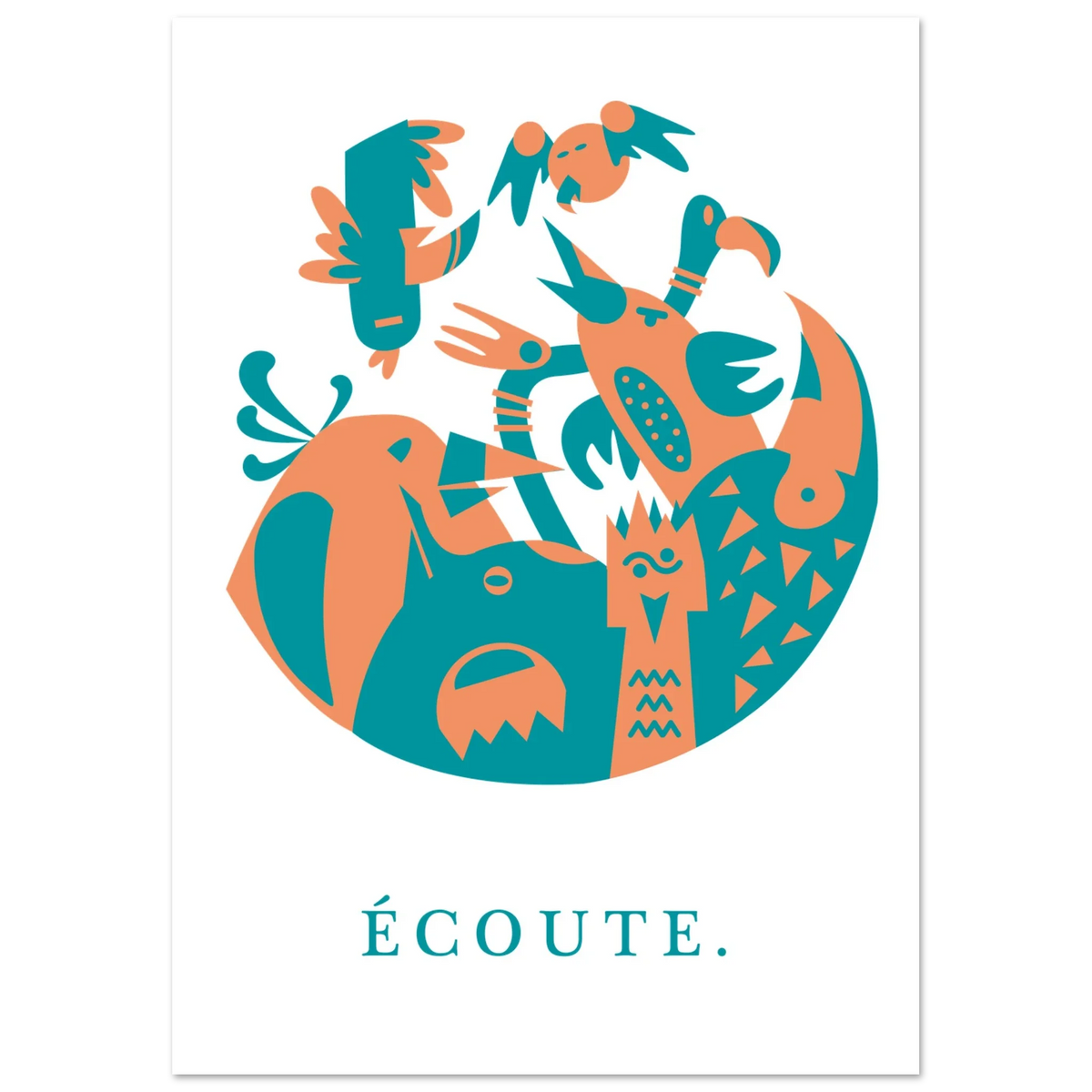 Ecoute, papier poché de Julie Parmentier – visuel 4