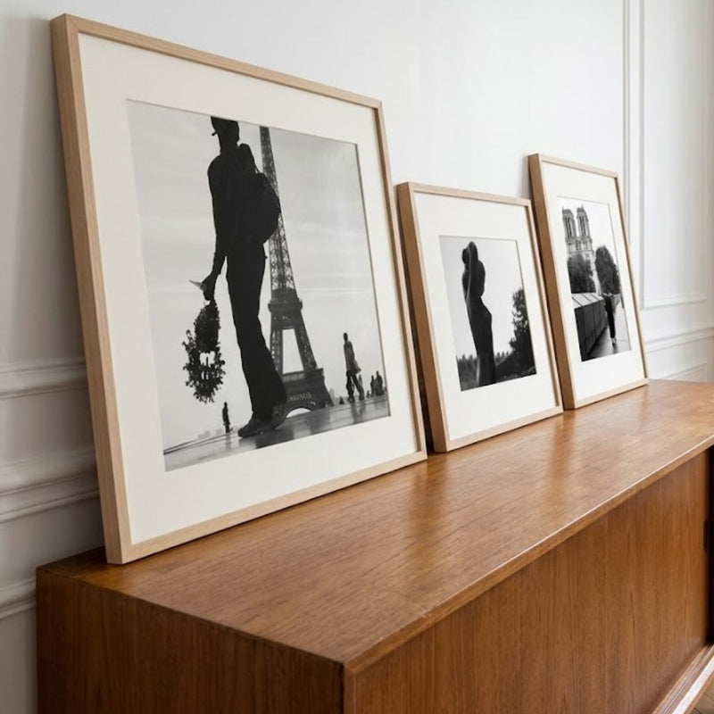 Photographie d'art du quai Saint-Michel à Paris, par Mohamed Khalil, imprimée sur support en format carré.
