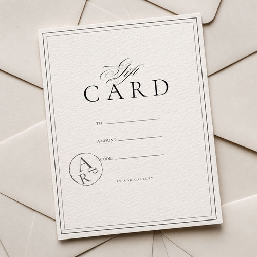 Carte cadeau ADR Gallery, galerie d’art en ligne