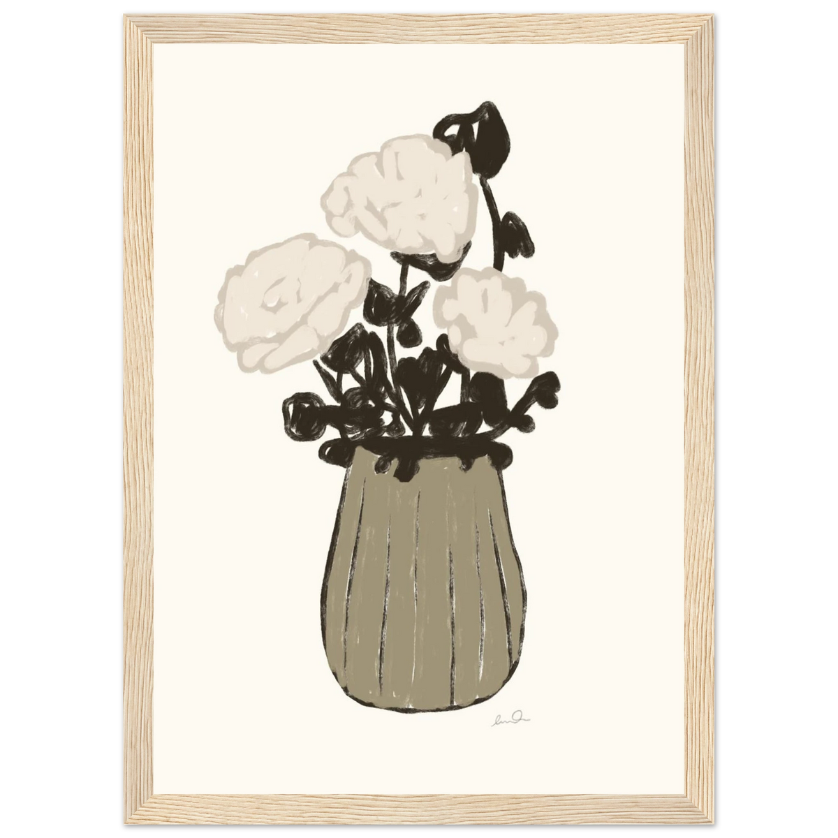 Le bouquet, affiche illustrée d'Émilie J. Ouellet encadrée – visuel 6